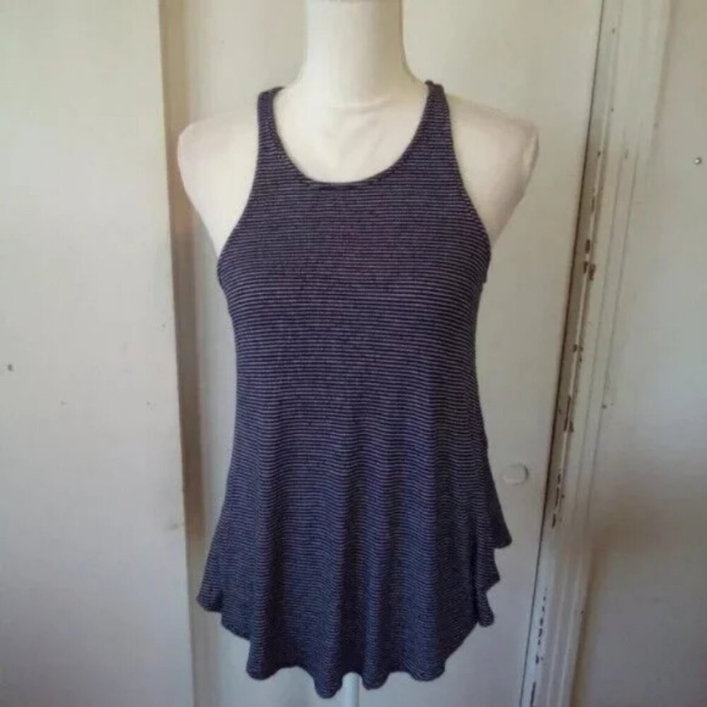Love Fire Striped Swing Tank Top Size Small Flowy Racerback